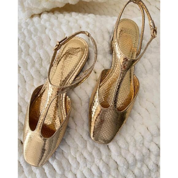 RARE!!! ZARA Front Strap Flats NWT - Picture 7 of 16